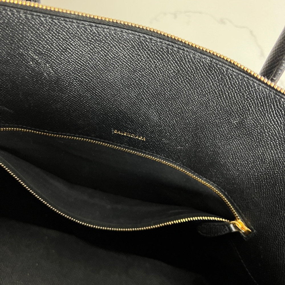 Pristine Balenciaga Ville Medium Top Handle Bag Black Small Grain Calfskin - Picture 8 of 12